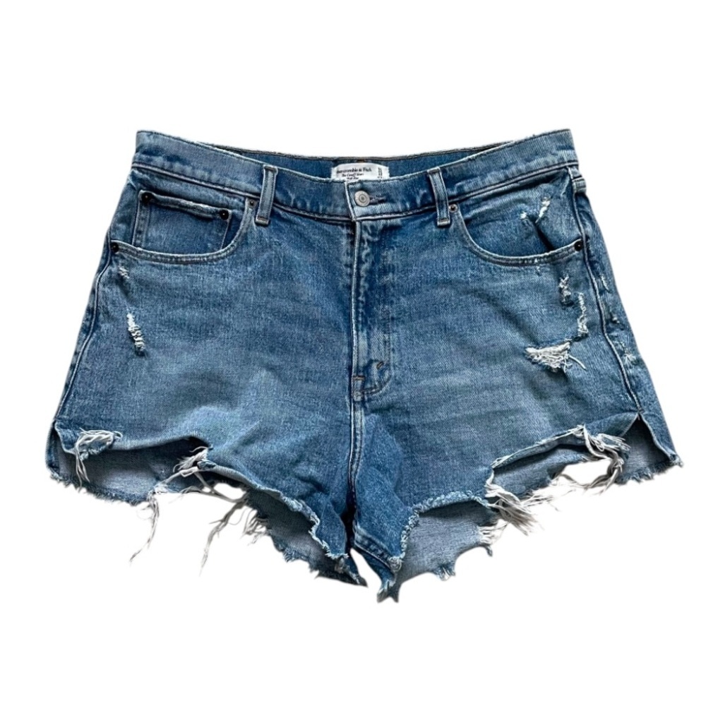 ABERCROMBIE & FITCH The Cutoff Short High Rise Blue 31 / 12